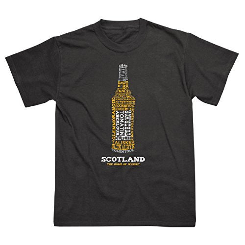 The Home of Whisky T-Shirt Featuring a Whisky Bottle